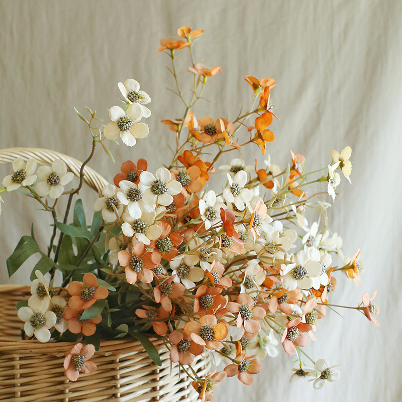 Artificial flowers home indoor dining table flower arrangement decoration ornament New Year flowers wedding celebration wedding use fake flowers