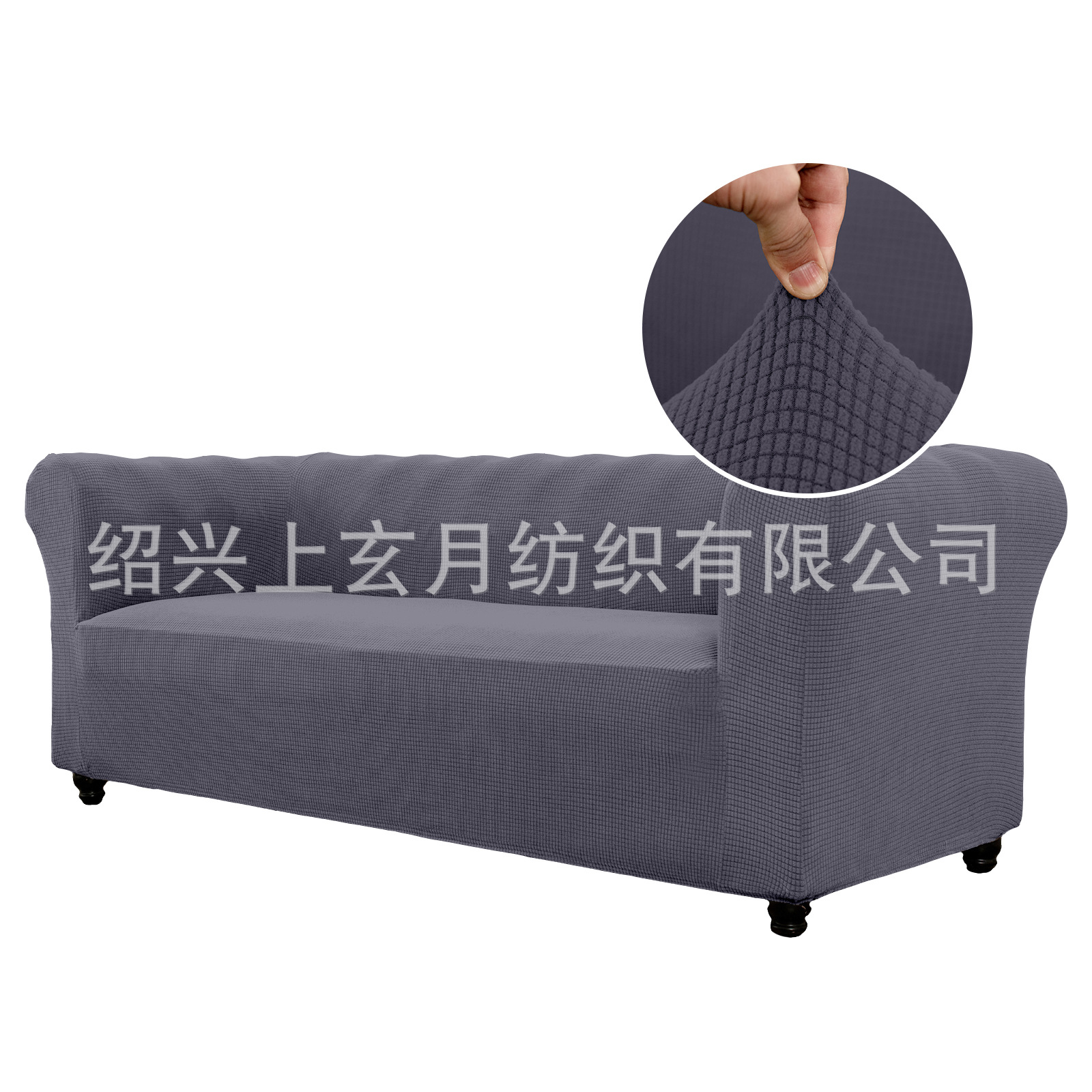 亚马逊热卖美式复古拉扣沙发套一体防滑沙发罩沙发保护套工厂批发