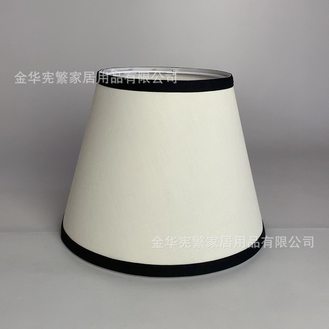 E27 redondo KD recto desmontaje TC tela exterior negro oro interior cubierta de lámpara de PVC Europa América nórdica hotel dormitorio lámpara de escritorio candelabrera