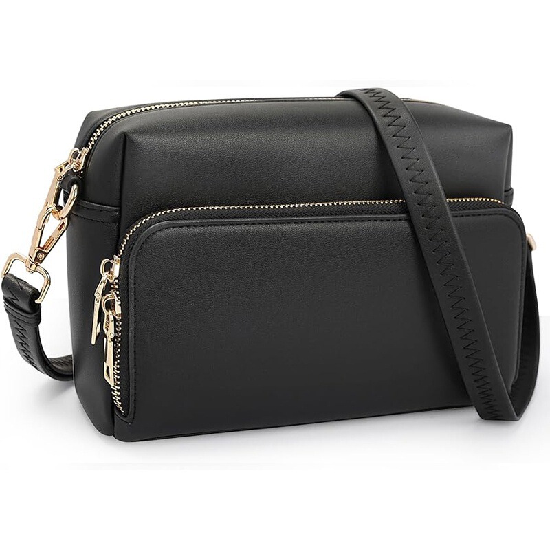 Amazon Hot Women's Small Crossbody Bag Women's Vegan Leather Crossbody Bag Travel with Adjustable Shoulder Strap