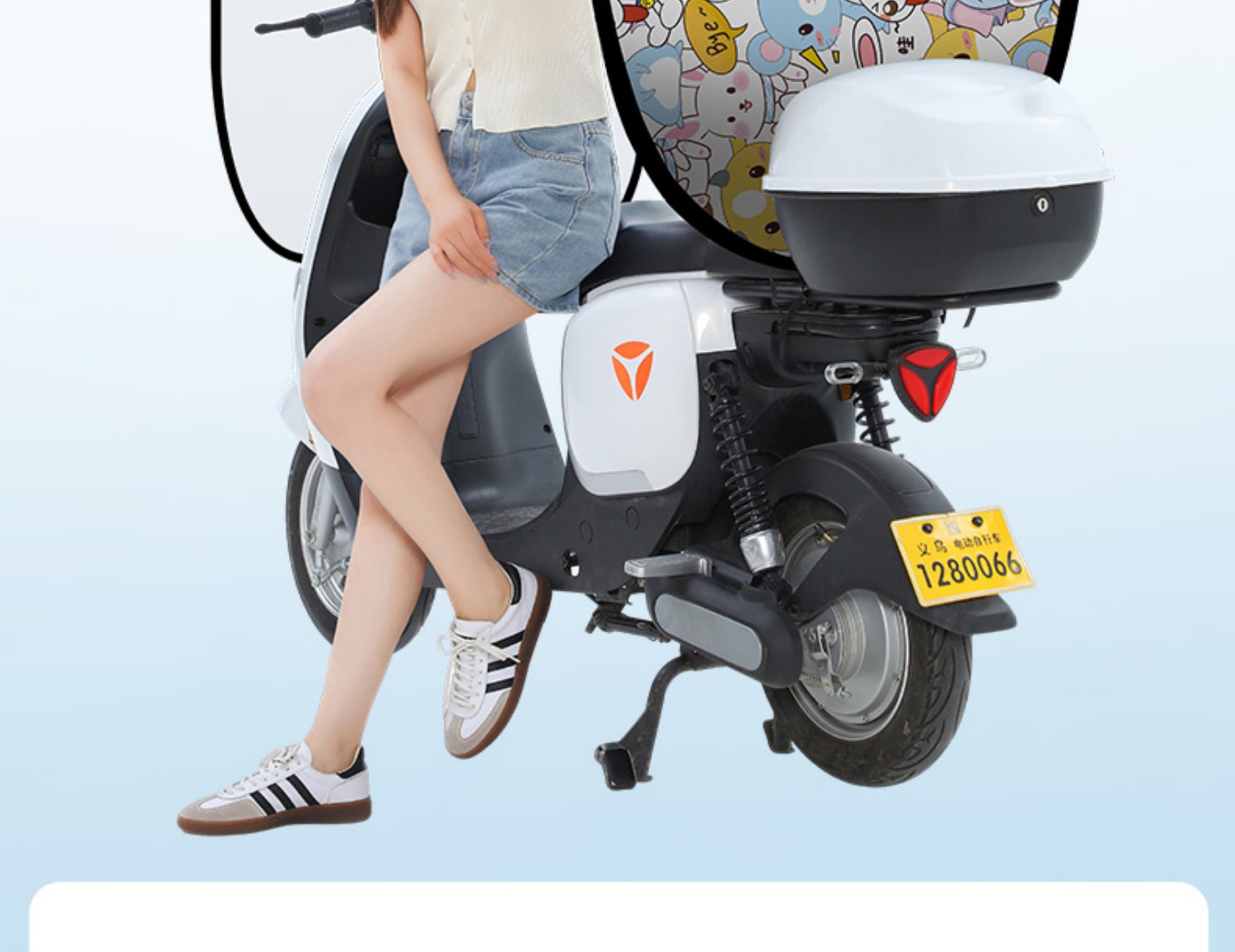 New Model Electric Scooter Rain Shelter, Electric Bike Sunshade, Rainproof Canopy for Electric Motorcycles, Wholesale
