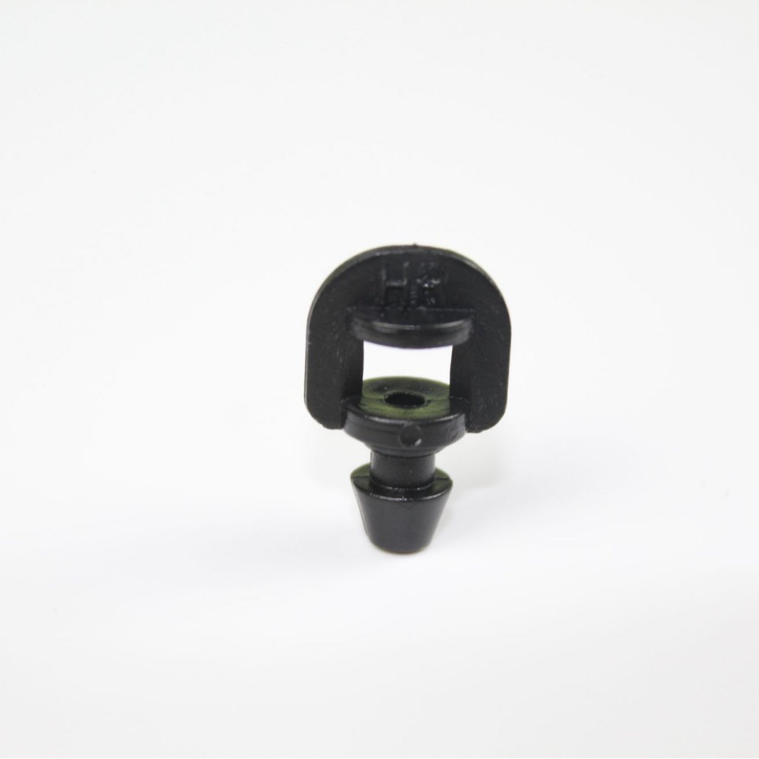 Barbas negras 360 grados simple refracción atomización micro pulverización agujero de pulverización 2.5mm pulverización de micro pulverización de raíz de árboles frutales