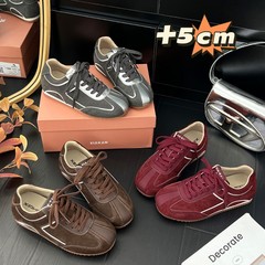 内增高4cm美式复古德训鞋女琥珀流光百搭运动阿甘鞋2025新款女鞋