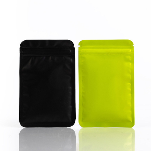 Colorful jewelry ziplock bag frosted aluminum foil bag double-sided aluminized opaque bone bag food powder sealed packaging bag