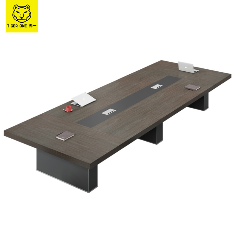 Large Conference Table Long Table Simple Modern Conference Room Meeting Training Long Table and Chair Combination Desk Negotiation Table