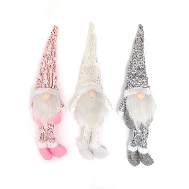 Decoración de Navidad suministros de decoración de estilo nórdico muñeca decoraciones de Navidad sin rostro viejo hombre muñeca adornos de ventana