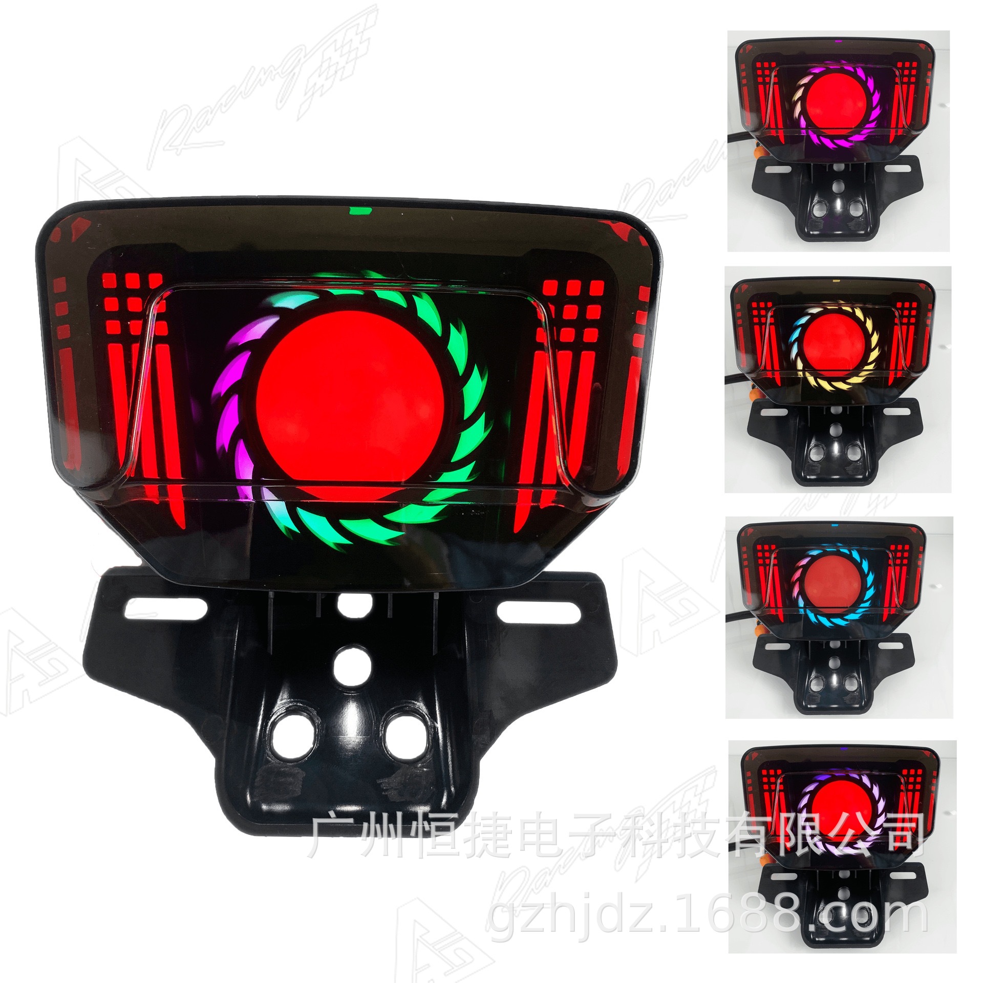 Suitable for Suzuki Gn125-T and Honda Cg125 Modified Sunflower Turn Signal Tail Light Led Brake Light Cross-Border