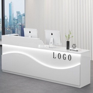 Front Desk Simple Cashier Modern Company Reception Beauty Bar Clothing Store Shop Counter