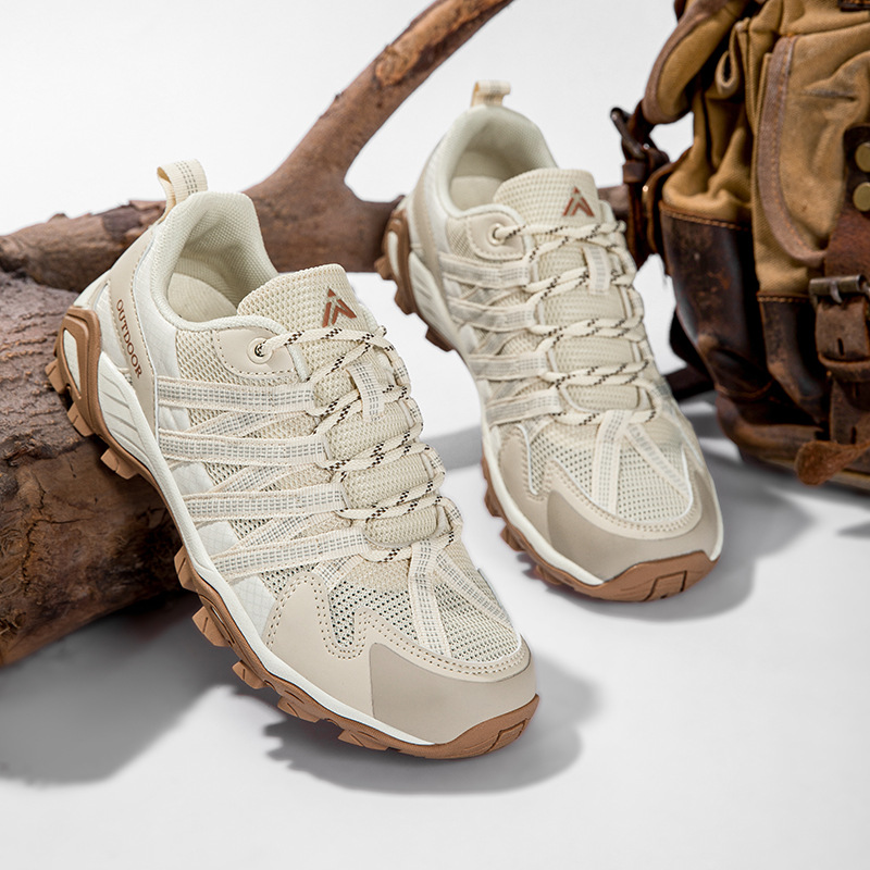 Hiking Shoes Men's 2025 Spring and Summer New Ladies Outdoor Sports Shoes Non-Slip Walking Shoes Breathable