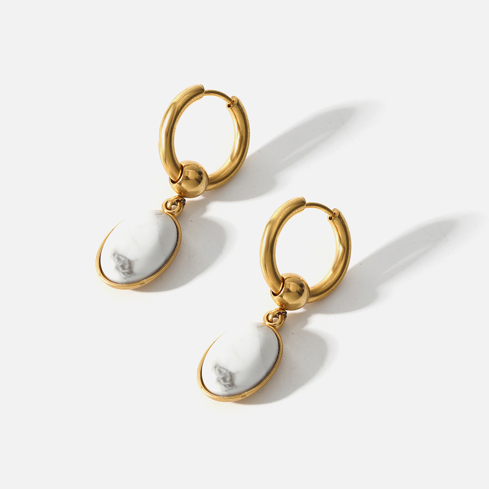 1 Pair Fashion Geometric Stainless Steel Plating Zircon Necklace_colorza_11