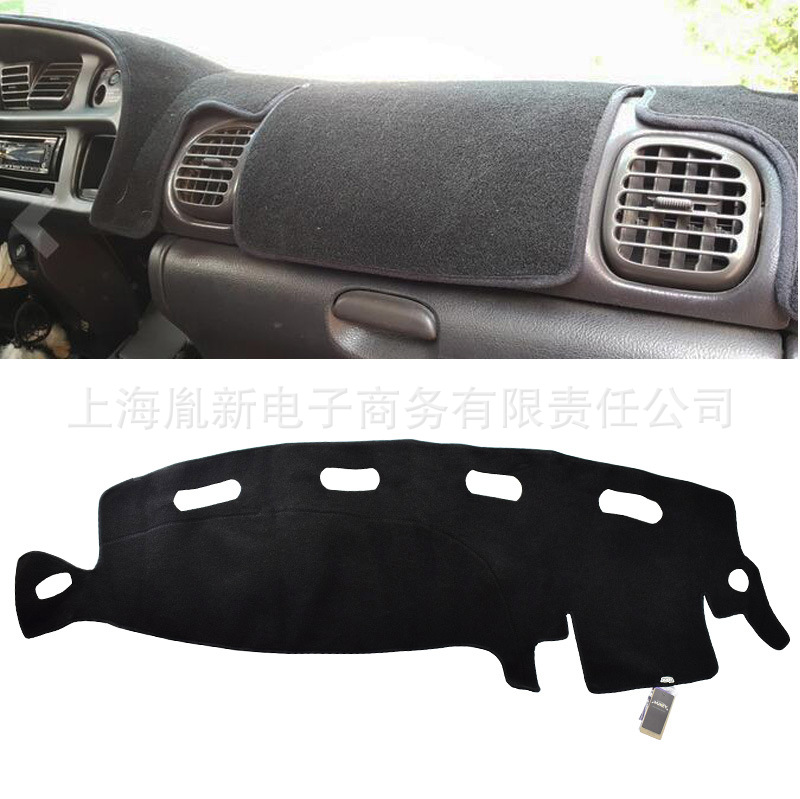 Suitable for 1998-2001 Dodge Ram Black Anti-Glare Mat Dashboard Cover Sun Protection Mat Dashboard Protective Cover