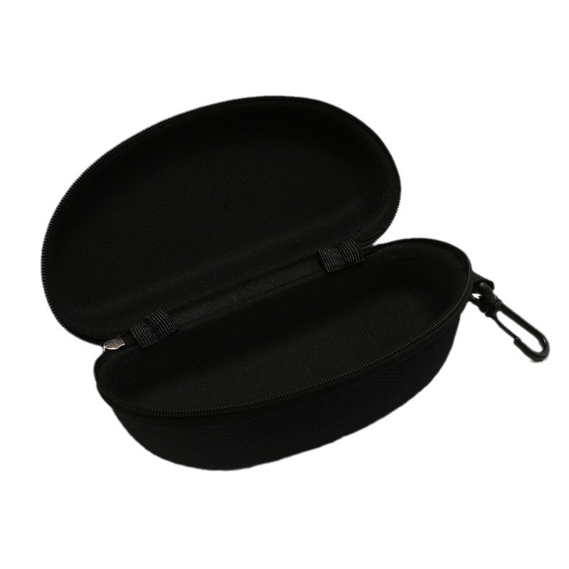Venta al por mayor de fábrica caja de gafas de sol EVA caja de gafas con cremallera de gran capacidad caja de gafas con gancho caja de gafas de tela Oxford