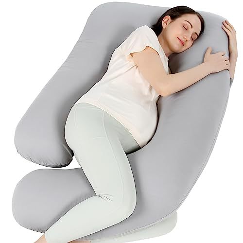 Almohada para mujeres embarazadas, protector de cintura, artefacto para dormir lateral, almohada en forma de U para piernas durante el embarazo, funda de almohada desmontable, explosión transfronteriza de Amazon