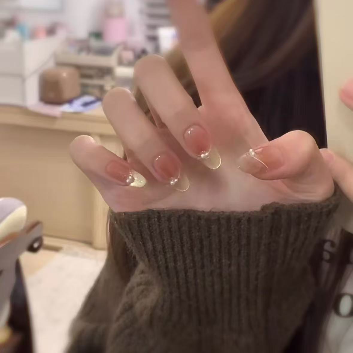 [Fusang Girl] Vestida a mano puramente hecha a mano, ojos de gato suaves franceses, rubor de manicura, temperamento desmontable