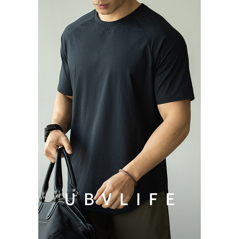 Ups50+ Sun Protection Quick-Drying Four-Way Stretch Short-Sleeved T-Shirt for Men 2026 Spring Outdoor Leisure Sports Fitness Base Layer Shirt