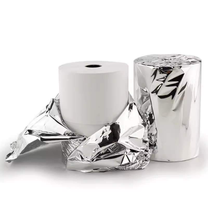 Suministro directo de fábrica de flor de cerezo 57*80 papel de caja registradora térmica papel de impresión rollo grande Meituan fuente de papel de recibo para llevar fabricante