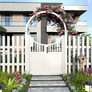Aluminum Alloy Courtyard Door Garden Door Outdoor Aluminum Alloy Villa Door B&B Wrought Iron Courtyard Door Single and Double Door