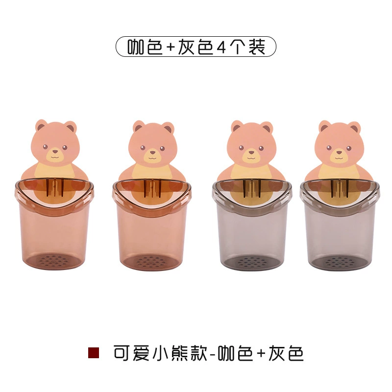 Патчинг стены Bear Cup крепления держатель чашки паста хранение стене гроботворение зубная щетка рейтинг на стене ванной