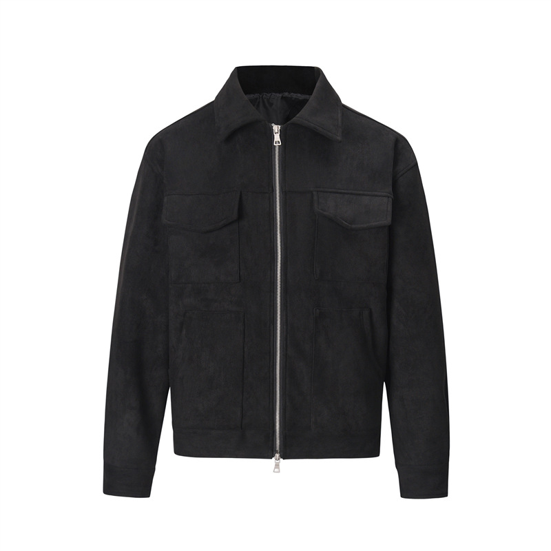 Brand velvet jacket for men and women with zipper, European style, increased thickness 3