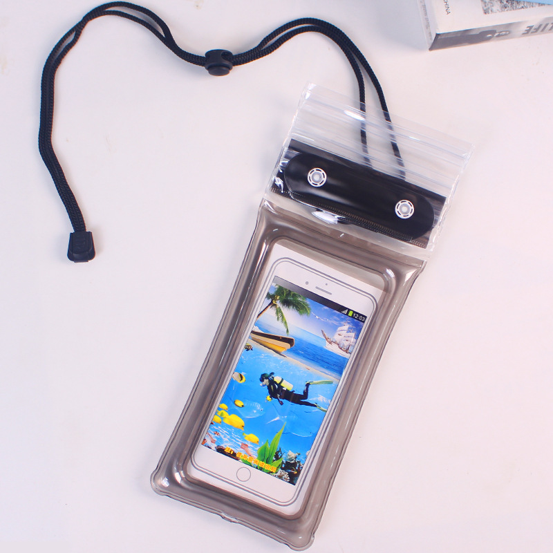 70% off 携帯電話防水バッグエアバッグベルクロタッチスクリーン水泳温泉シールストリップ 4 倍防水ケース卸売|undefined