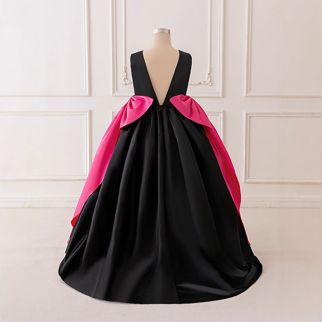 Vestido de niños de Amazon, vestido de princesa, vestido de fiesta de niña sin mangas sin mangas, vestido de fiesta de gala