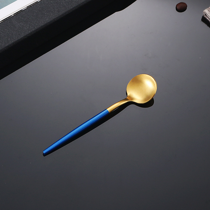 304-cuchara de té de oro azul