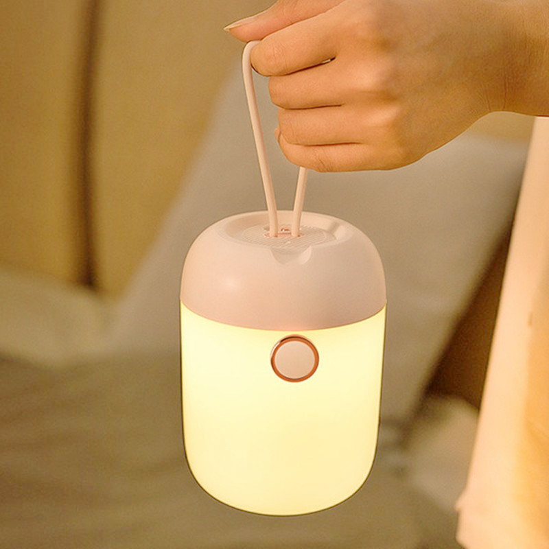 创意手提小夜灯便携式无极调光LED充电床头灯USB婴儿喂奶起夜台灯