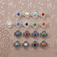 蒙古民族风双吊配件花边锌合金镶钻饰品配件头饰额饰辅料厂家批发