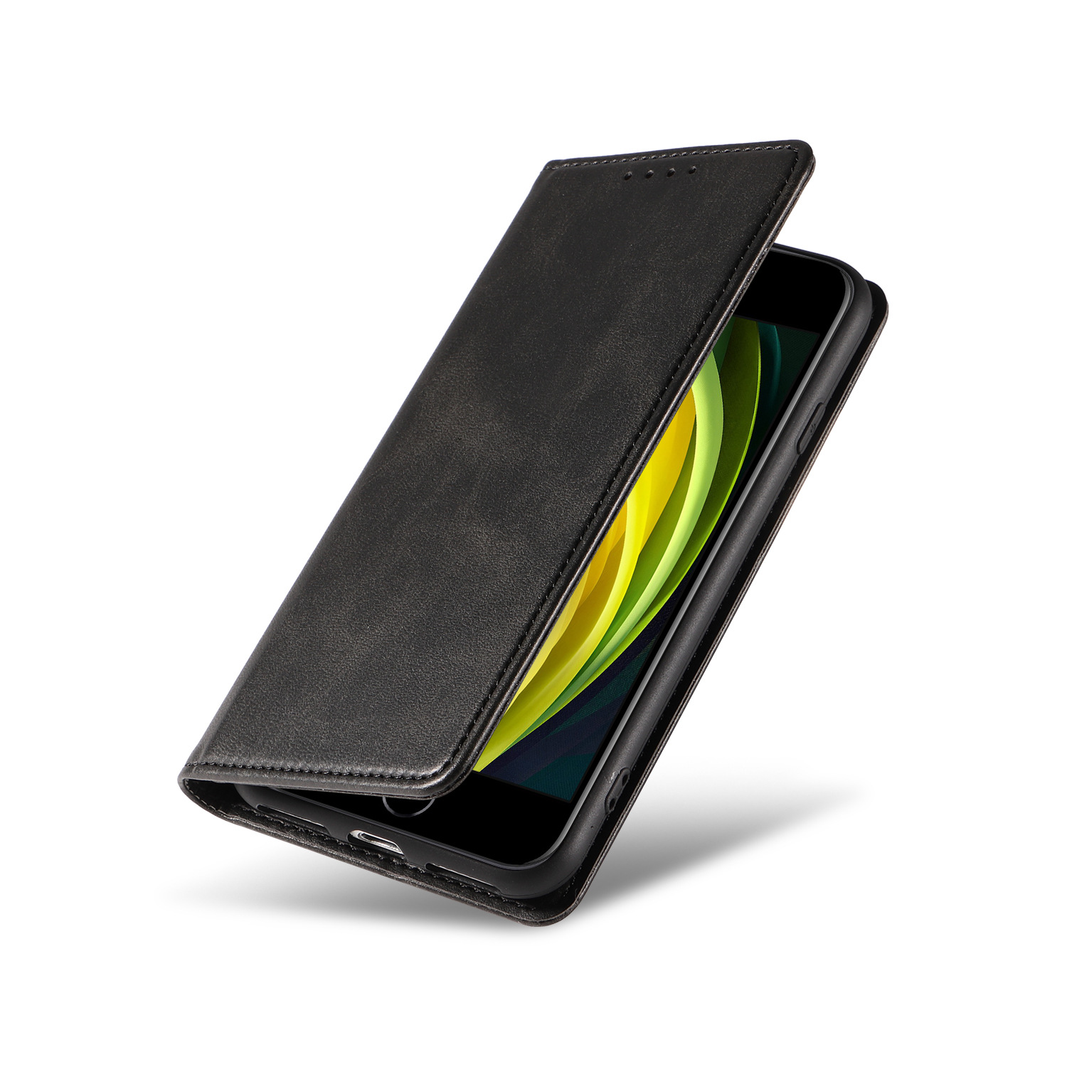 Leather Flip Case For Iphone 17 And 16 Pro With Card Holder_voghion.com