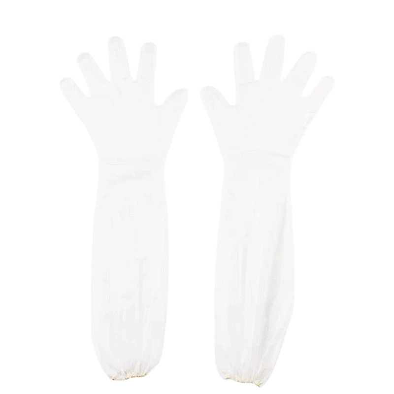 Long waterproof disposable gloves, sleeves, increased thickness