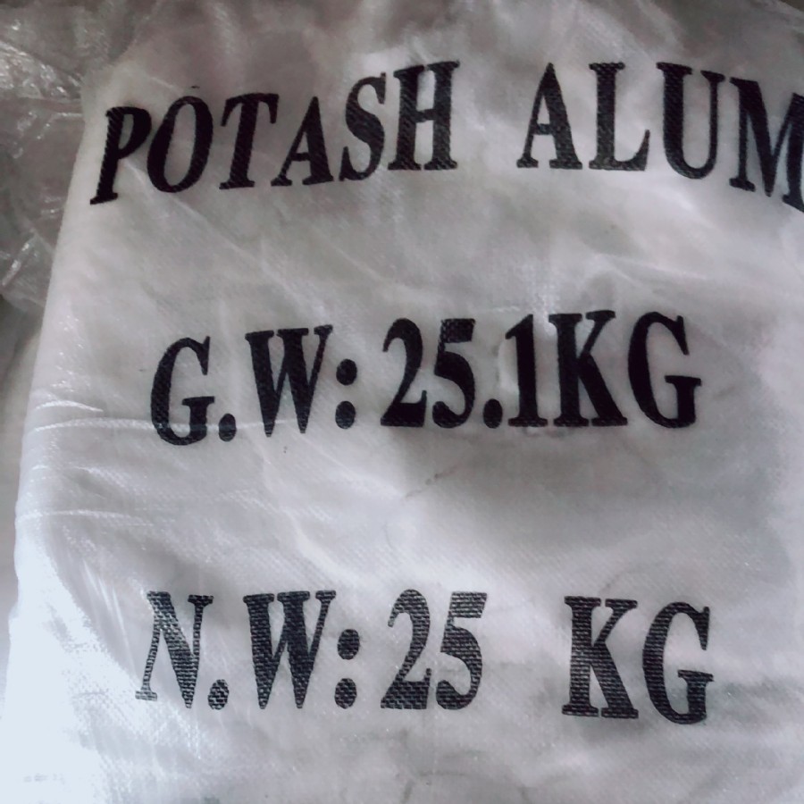 现货供应防火玻璃用十二水硫酸铝钾（钾明矾）