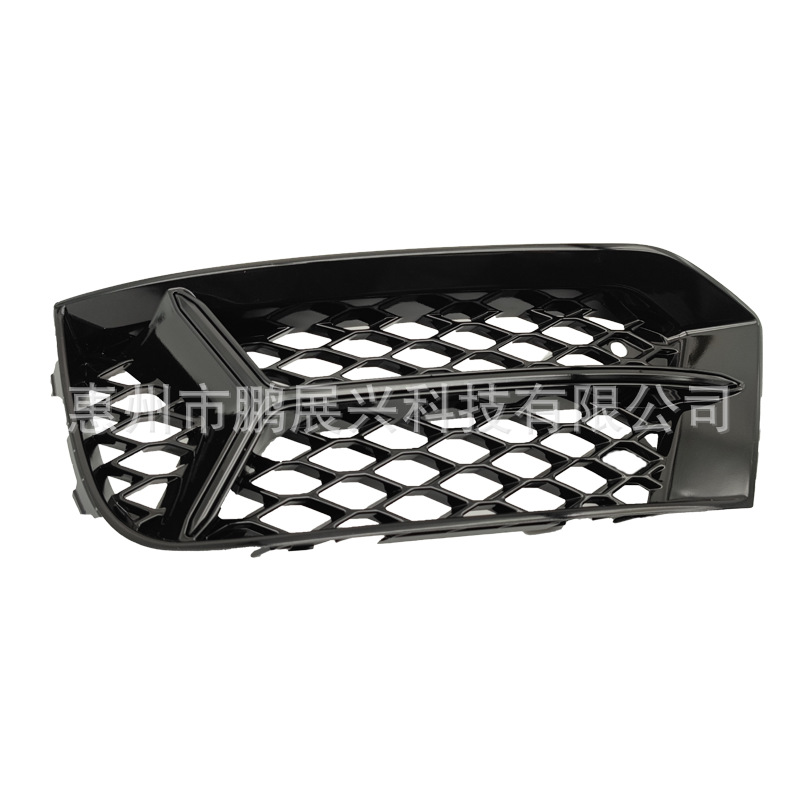 Adecuado para 17-20 Audi A3 S3 modificado negro panal niebla marco de la lámpara parachoques delantero inferior parrilla cubierta de la lámpara de niebla image 6