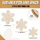 Wooden Daisy Wall Decoration Ins Bohemian Imitation Rattan Pattern Wall Art Pendant Home Living Room