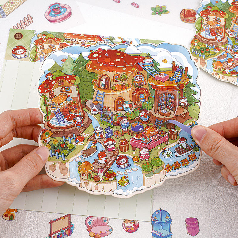 Jiluoyuki Meow Star Dream Series - Landscape Stickers Creative…