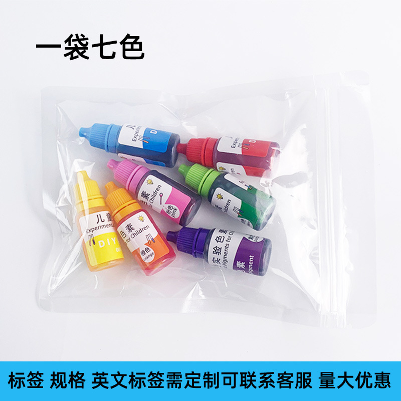 7 colores 10ml bolsa ziplock