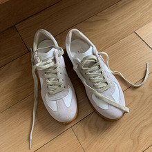 经典德训鞋松糕底休闲风系带百搭德训鞋春季新款百搭舒适单鞋女