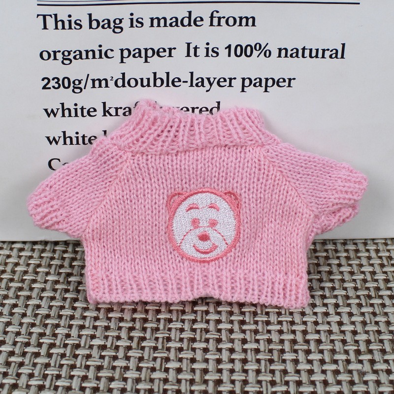 Teddy Bear muñeca reemplazo suéter 20cm ropa de bebé al por mayor Teddy Bear jefe perro muñeca de algodón juguetes accesorios de ropa