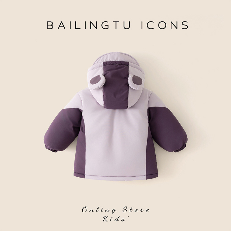Bestseller Foreign Trade Boys' Winter Jacket Children's Hooded 5 New Styles Girls' Windproof Fleece Lined Thickened Baby Parka ALYCExiyuebaobao_voghion.com