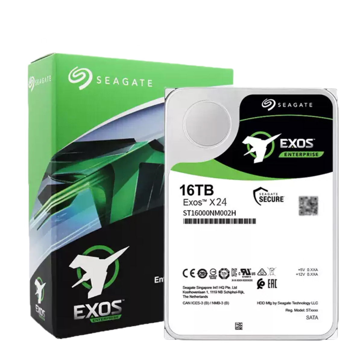 希捷Exos X24 16TB企业级机械硬盘 氦气盘 SATA接口 3.5英寸 NAS