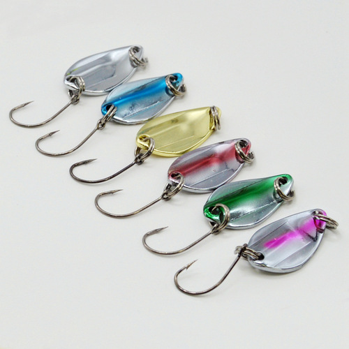 Lure sequin set 43 pieces metal spoon type sequins single hook export horse mouth cocked trout sequins