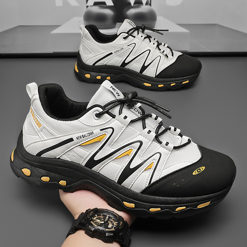 2025 nuevos zapatos deportivos casuales para hombres, cuatro estaciones, zapatos para correr al aire libre de todo fósforo, suela gruesa, zapatos antideslizantes y resistentes al desgaste