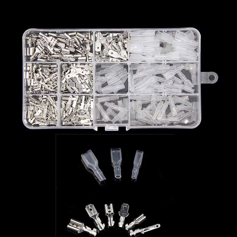 2.8/4.8/6.3mm插簧插片护套组合接线端子连接器拔插式公母端子台