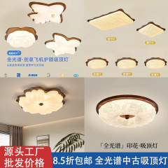 全光谱吸顶灯客厅护眼卧室儿童房中古风智能全屋中山灯具家装灯饰