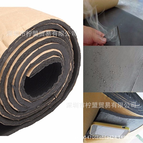 200cm x 50cm car sound insulation shock absorption sound insulation cotton heat insulation closed cell foam auto parts