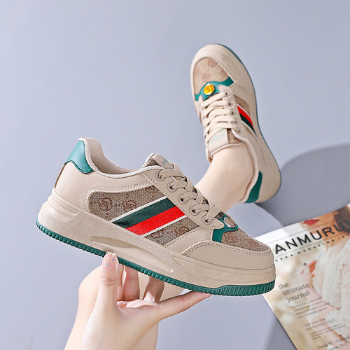 Korean version summer new daddy women's shoes ins trendy thick-soled student breathable sports and casual shoes P206