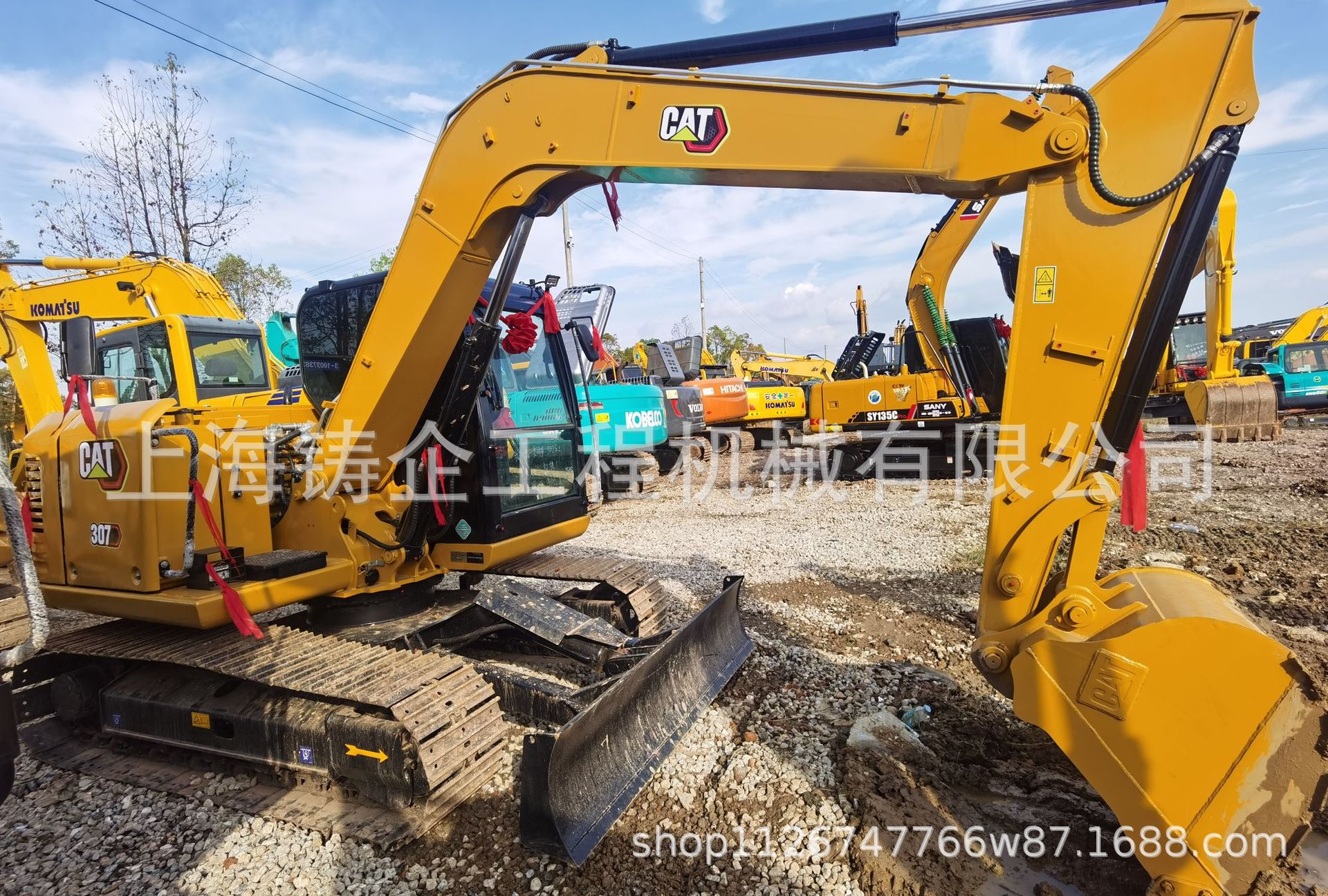 纯土方cat卡特CAT307E二手挖掘机二手7吨小型挖掘机70小勾机