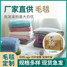 菠萝格提花毛毯盖毯法兰绒毯子午睡毯贝贝绒云貂绒毯批发