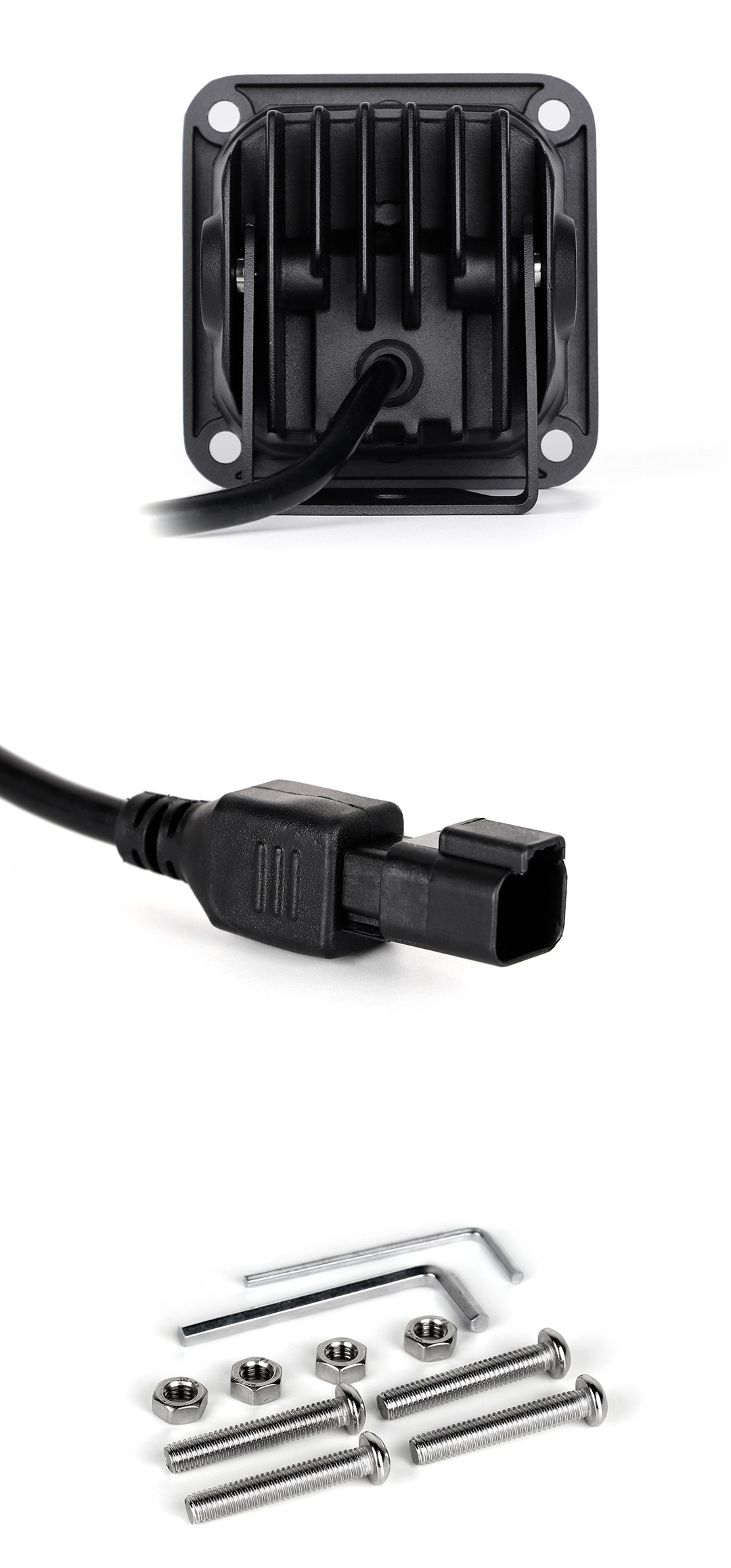 Cn360 3012 Model 3inch Four-Leaf Clover Led Vehicle Work Light Off-Road Vehicle with External High-Power Spotlight