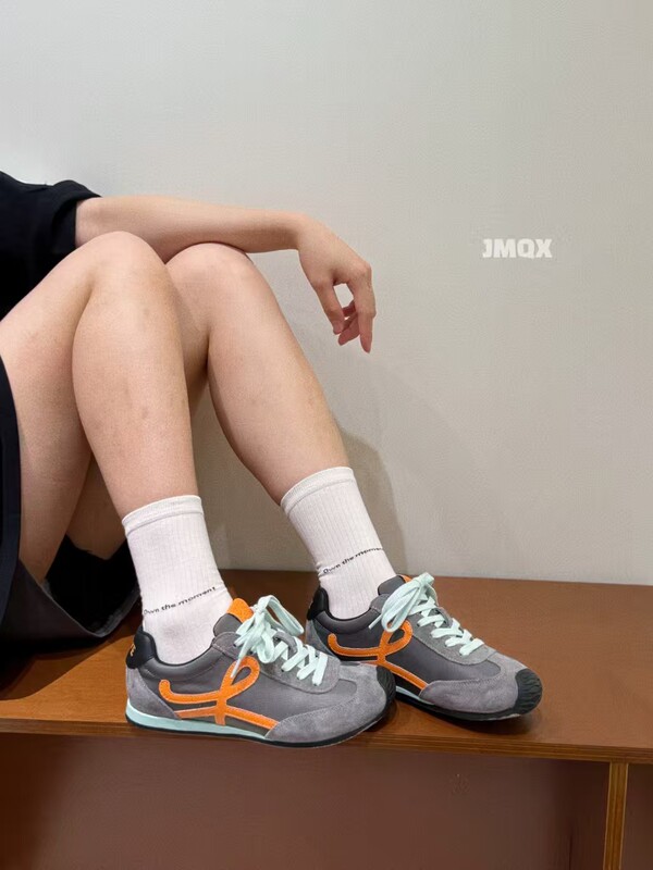 本革カジュアルスポーツシューズ、多用途登山、アウトドアランニング、旅行、フィットネス、女性用ラージヘッド厚底アガルドトレーニングシューズ|undefined