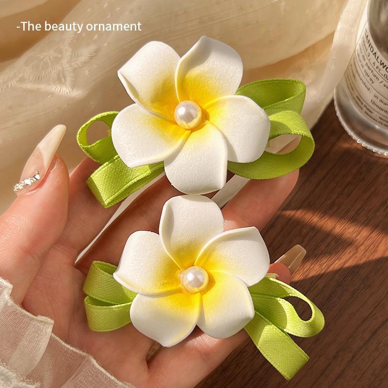 Escape Princess Egg Flower Hair Clip Headwear Seaside Photo Flower Hair Accessories Side Clip Fringe Small Clip Fringe Hair Fragment